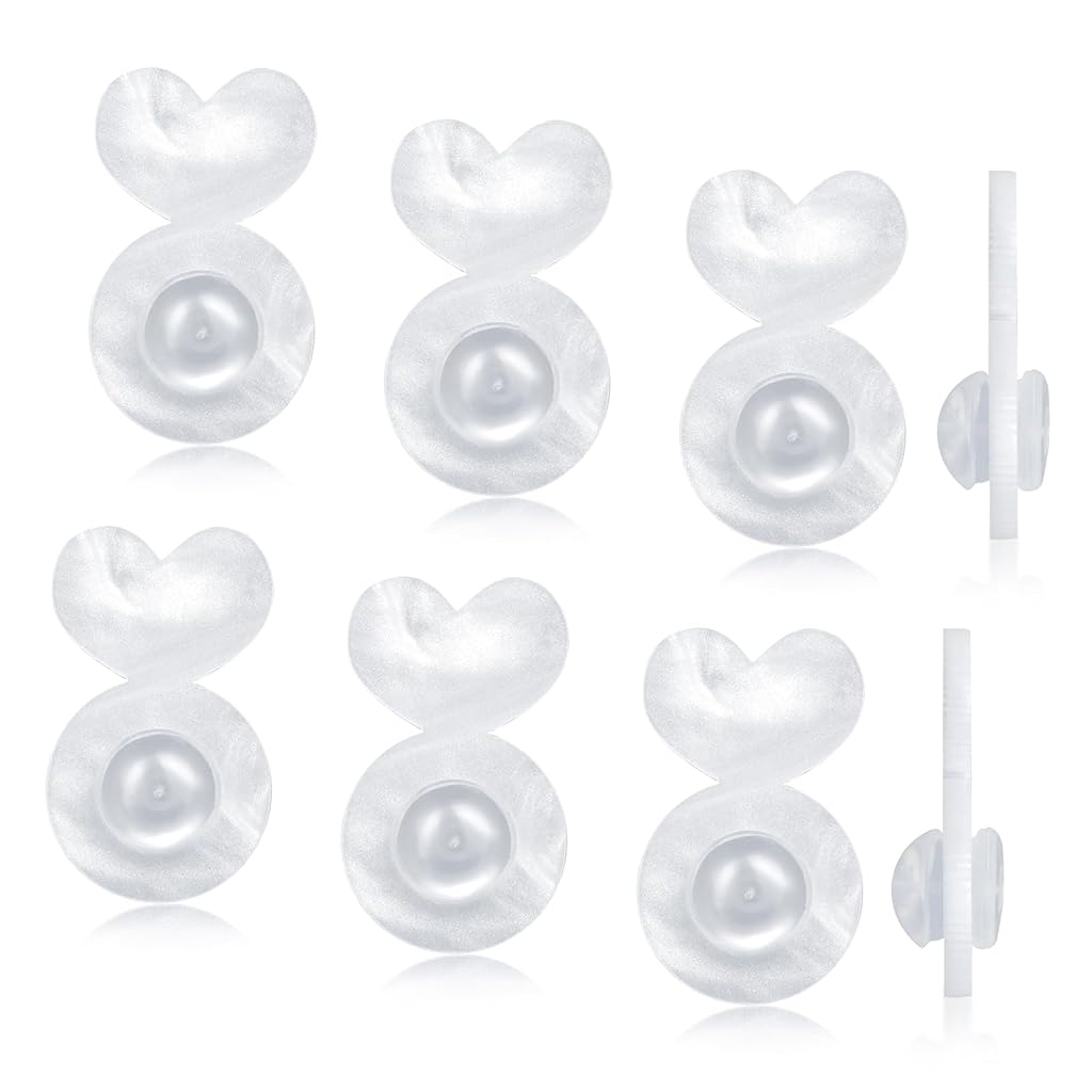 MAYCREATE® 10Pcs Earring Backs for Droopy Ears Sweet Heart Shaped Acrylic Charm Rubber Earring Backs Fashion Women Girls Earring Backs for Hoop Earrings, Large Earrings, Bold Earrings MAYCREATE® 10Pcs Earring Backs for Droopy Ears Sweet Heart Shaped Acrylic Charm Rubber Earring Backs Fashion Women Girls Earring Backs for Hoop Earrings, Large Earrings, Bold Earrings